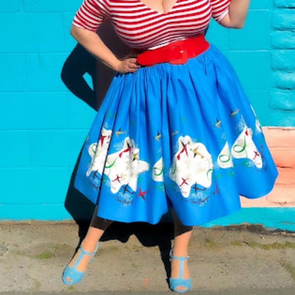 Pinup Couture Dresses & Skirts - Pinup Couture Mary Blair Airplanes skirt LG